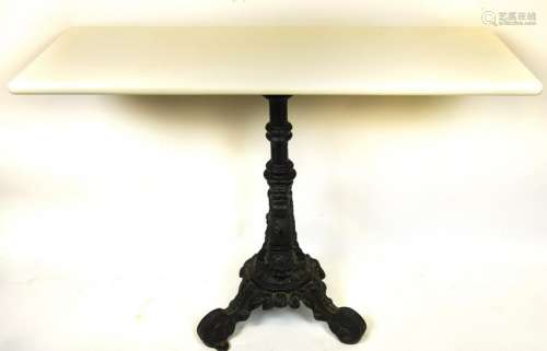 Victorian Style Faux Marble Console Table