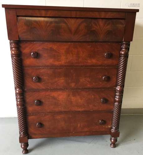 Drexel American Empire Style Dresser / Bureau