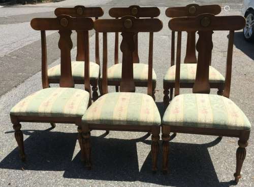 6 Victorian Eastlake Style Dining Chairs