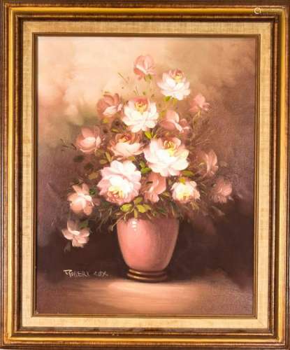 Robert Lox Floral Still Life Oil Painting