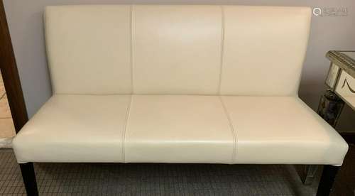 Contemporary Faux Leather Settee / Love Seat