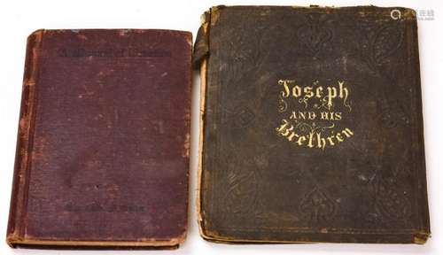 Two Antique 19th C Miniature Prayer Books