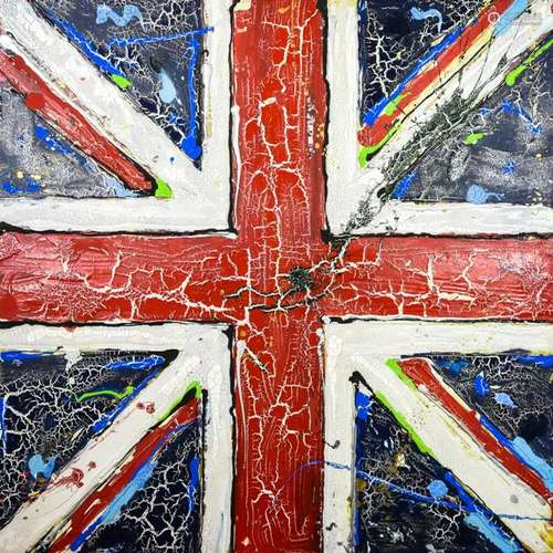 David McClain Original Painting of the UK Flag