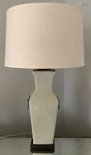 Asian Celadon Style Porcelain Table Lamp