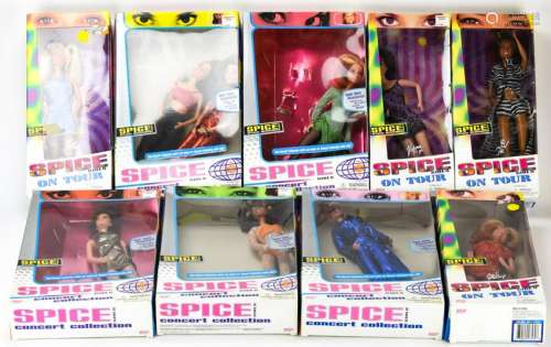 Spice Girls Concert Tour Figures / Dolls in Boxes