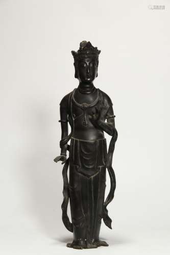Qing Dynastiy, Bronze Standing Buddha