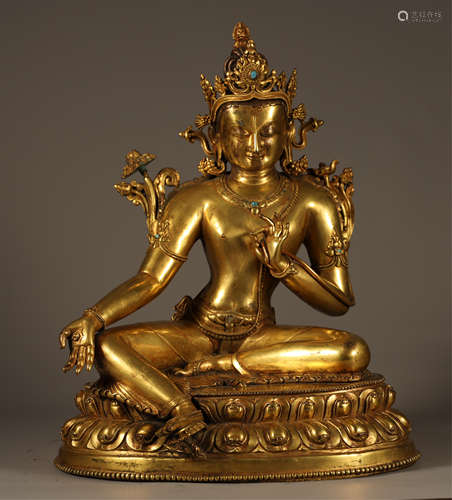 Gilt Bronze Buddha Statue