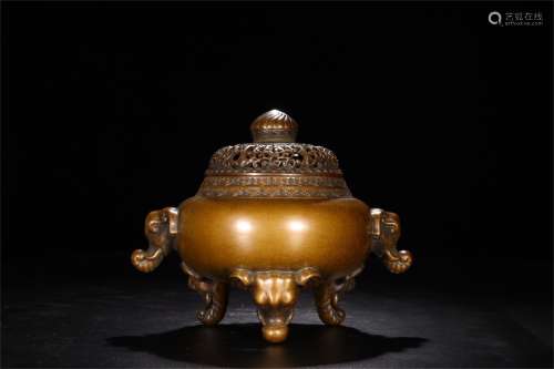 A Chinese Bronze Incense Burner