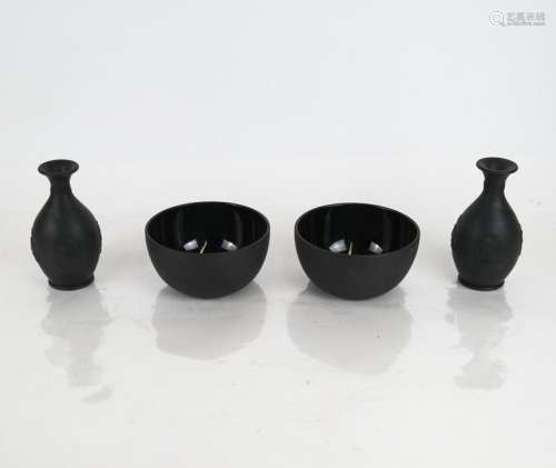 Four Wedgwood Jasperware Porcelain Vessels