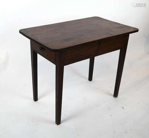 Antique American Single-Drawer Table