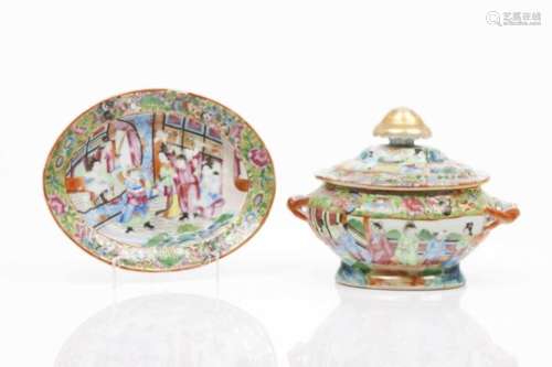 Small tureen and trayChinese export porcelain