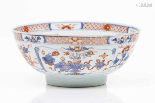 A bowlChinese export porcelainPolychrome and gilt Imari decoration with flowers and foliage