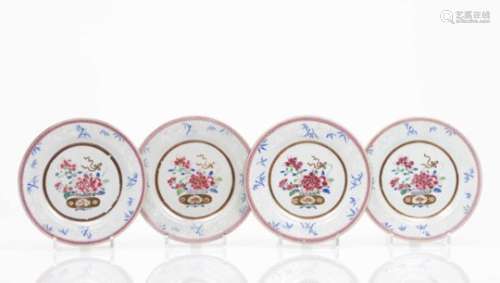 A four plate setChinese export porcelain