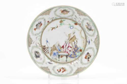 A rare plateChinese export porcelain