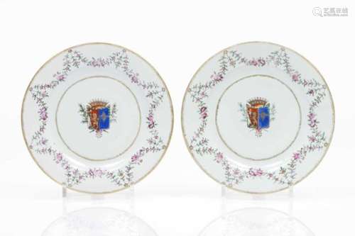 A pair of platesChinese export porcelain