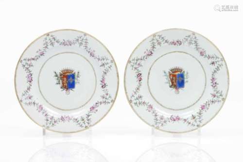 A pair of platesChinese export porcelain