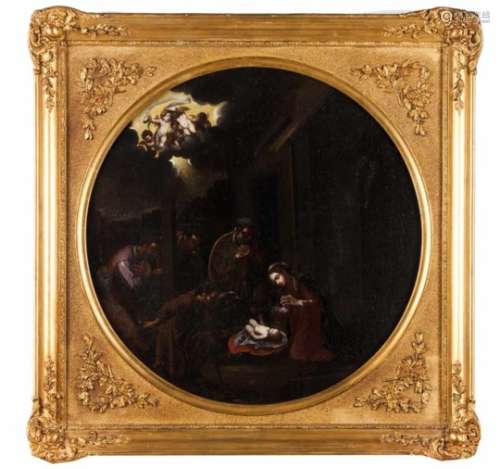 Italian school, 18th centuryThe Adoration of The Child JesusOil on canvas46x46 cm- - -15.00 %