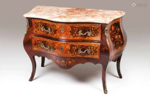 A D.José/D.Maria chest of drawersRosewood veneered with rosewood and satinwood marquetry