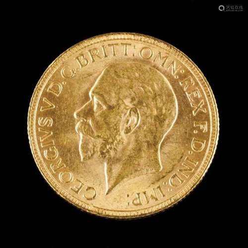 A sovereignGold 916/000George V - 19307,9 g- - -15.00 % buyer's premium on the hammer price23.00 %