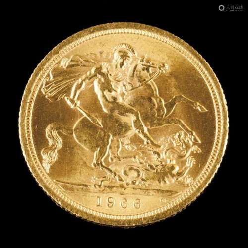 A sovereignGold 916/000Elizabeth II - 19667,9 g- - -15.00 % buyer's premium on the hammer price23.00