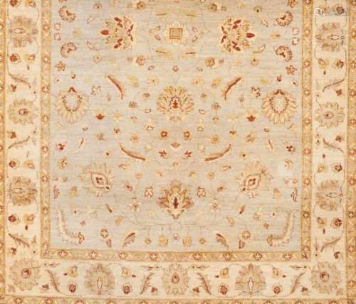 A Chubi rug, PakistanWool and cotton of floral design in beige and brown305x203 cm- - -15.00 %
