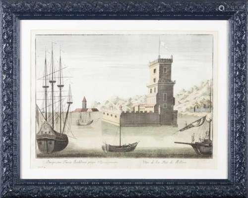 A set of three views of LisbonColoured printsDepicting: 