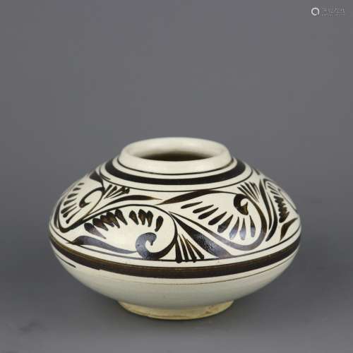 A Chinese Ci-Zhou Type Glazed Porcelain Water Pot