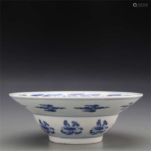 A Chinese Blue and White Porcelain Bowl