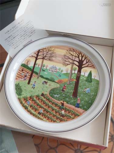 A German Villeroy & Boch Porcelain Plate