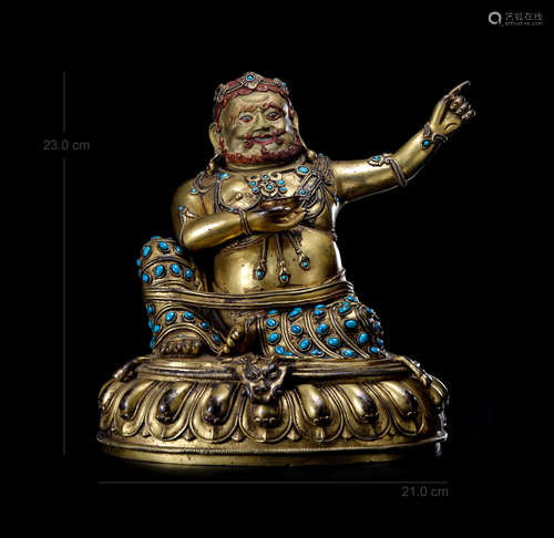 A Chinese Gilt Bronze Figure of Buddha