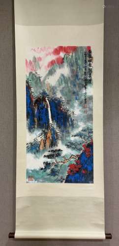 A Chinese Painting, Liu Haisu Mark