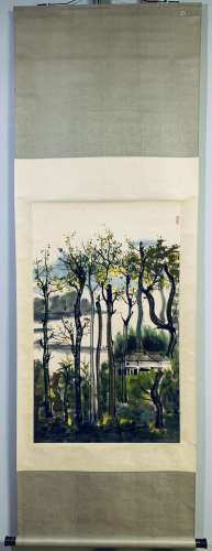 A Chinese Painting, Wu Guanzhong Mark