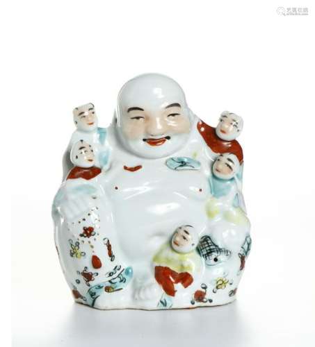 Chinese Famille Rose Figure of Budai