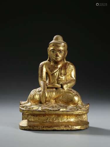 Southeastern Asian Gilt Bronze Buddhist Figure