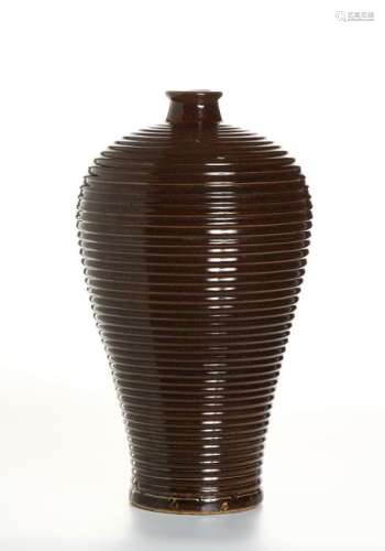 Chinese Red Glazed Meiping Vase