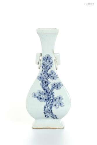 Chinese Blue and White Hu-Shaped Vase