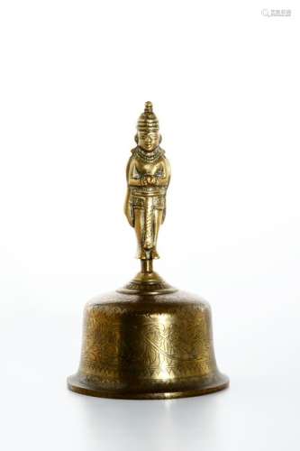 Chinese Gilt Bronze Ceremonial Bell