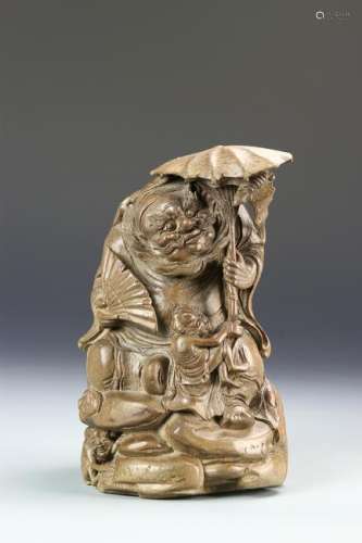 Chinese Carved Bamboo Figure