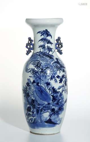 Large Chinese Blue and White Vase