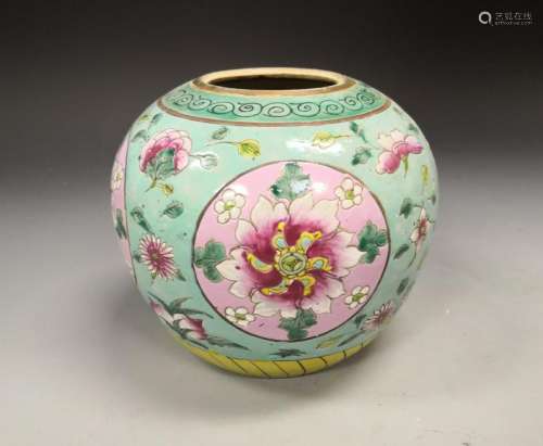 Chinese Famille Rose Jar