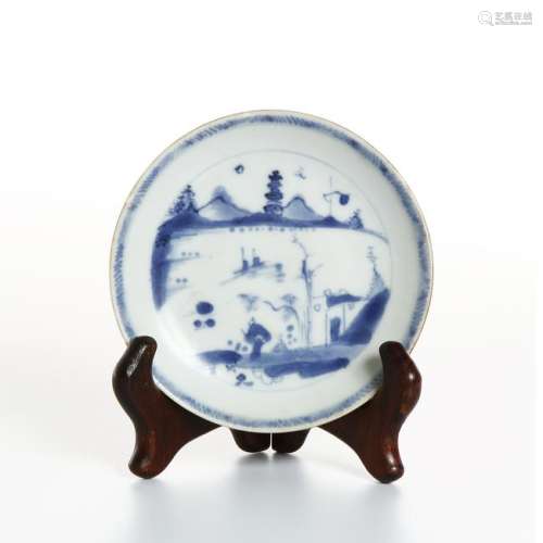 Chinese Blue and White Dish