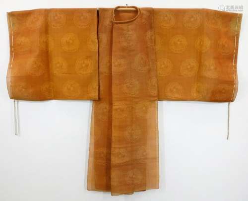 18C. Japanese Edo Period Kariginu No Costume
