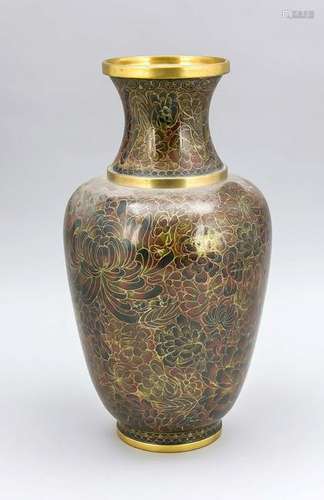 Cloisonné vase, Chin