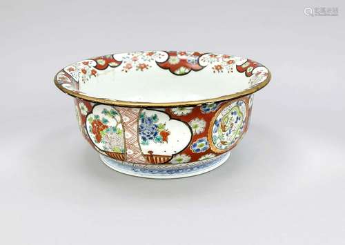 Deep imari bowl, Jap