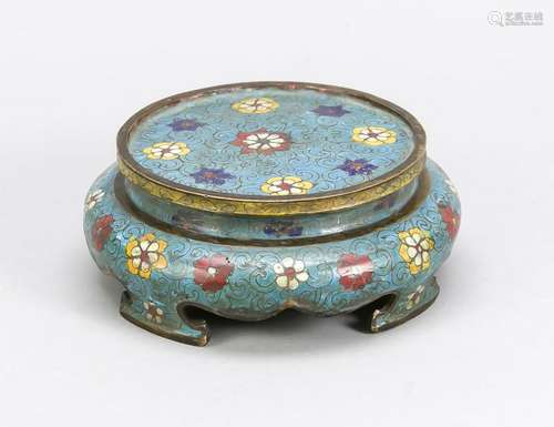 Cloisonne pedestal,