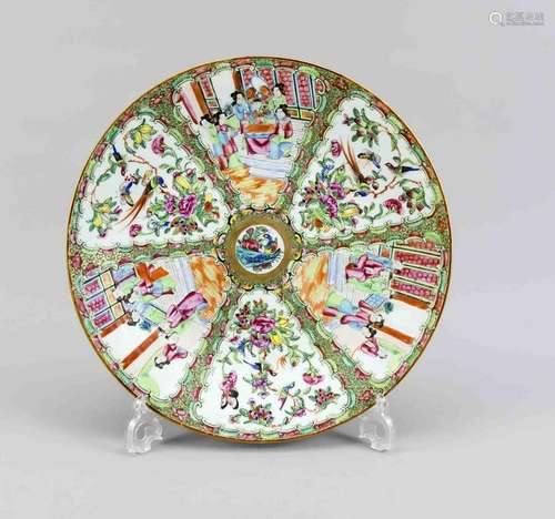 Famille rose plate,