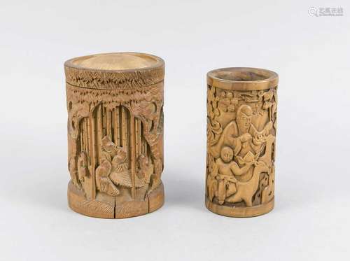 2 bamboo vessels, Ch