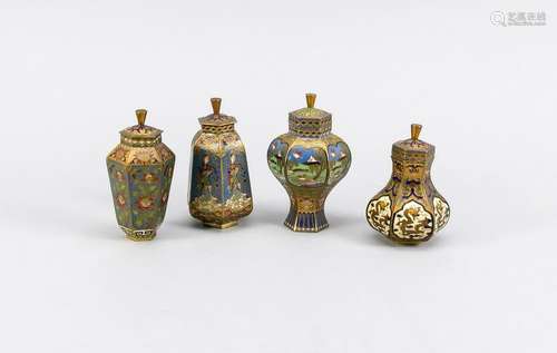 4 miniature cloisonn