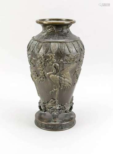 Bronze vase, Japan,