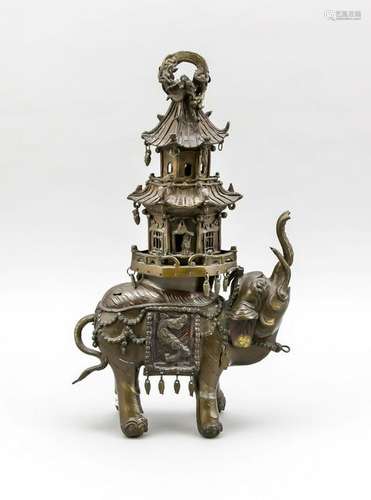 Bronze elephant with